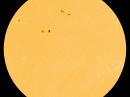 Sunspot AR3213 has a 'delta-class' magnetic field that harbors energy for X-class solar flares. [Photo courtesy of NASA SDO/HMI]